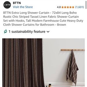 Extra long shower curtain